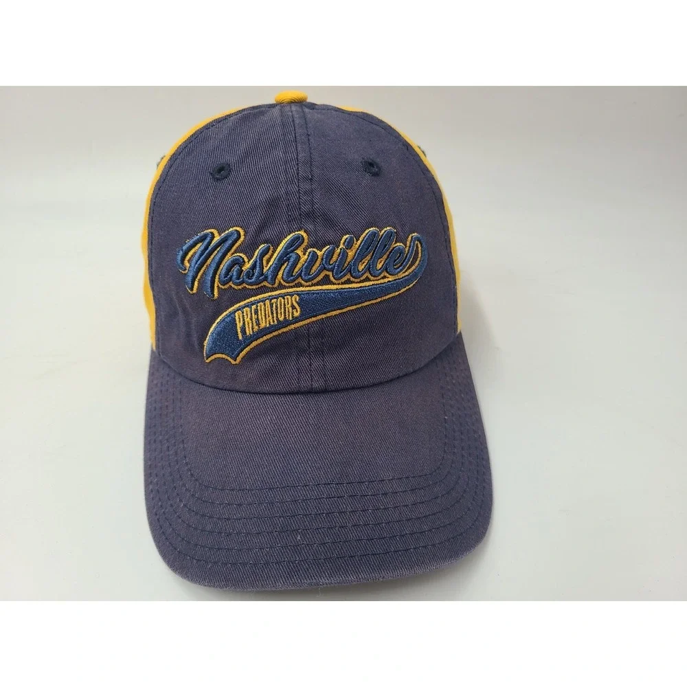 Youth Nashville Predators Strapback Adjustable Hat Cap Boy Girl NHL‎ Blue Yellow